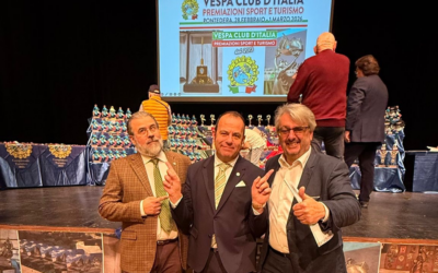 A Pontedera le premiazioni dei Campionati vespistici regionali e nazionali. Leone: “Eventi 2026 e 80 anni della Vespa grande leva di sviluppo del turismo motoristico”.